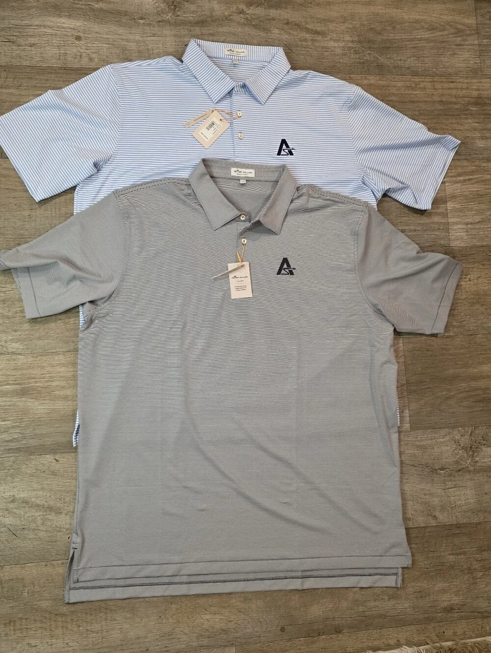Lot of 2 Peter Millar Summer Comfort Golf Polo Shirts Mens XXL NWT Striped